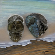 Load image into Gallery viewer, Mini Skull - Labradorite