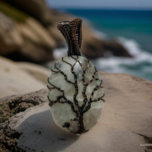 Load image into Gallery viewer, Tree of life, Copper wrapped, Moonstone, Pendant