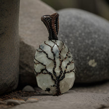 Load image into Gallery viewer, Tree of life, Copper wrapped, Moonstone, Pendant