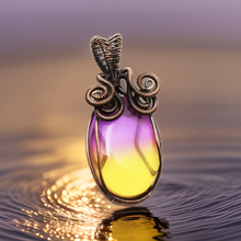 Load image into Gallery viewer, Copper wrapped, Ametrine, Pendant.