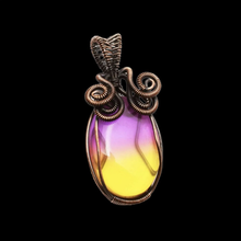 Load image into Gallery viewer, Copper wrapped, Ametrine, Pendant.