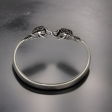 925 Silver, Elephant Cuff bracelet