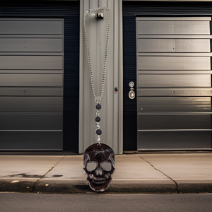 Rear view mirror - skull - air freshener