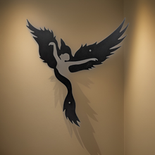 Load image into Gallery viewer, Phoenix with human silhouette - Metal Art