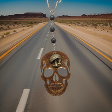 Load image into Gallery viewer, Rear view mirror - Skull &amp; Mushroom - air freshener