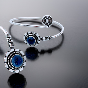 925 Sterling Silver, Lapis Lazuli, Bracelet.