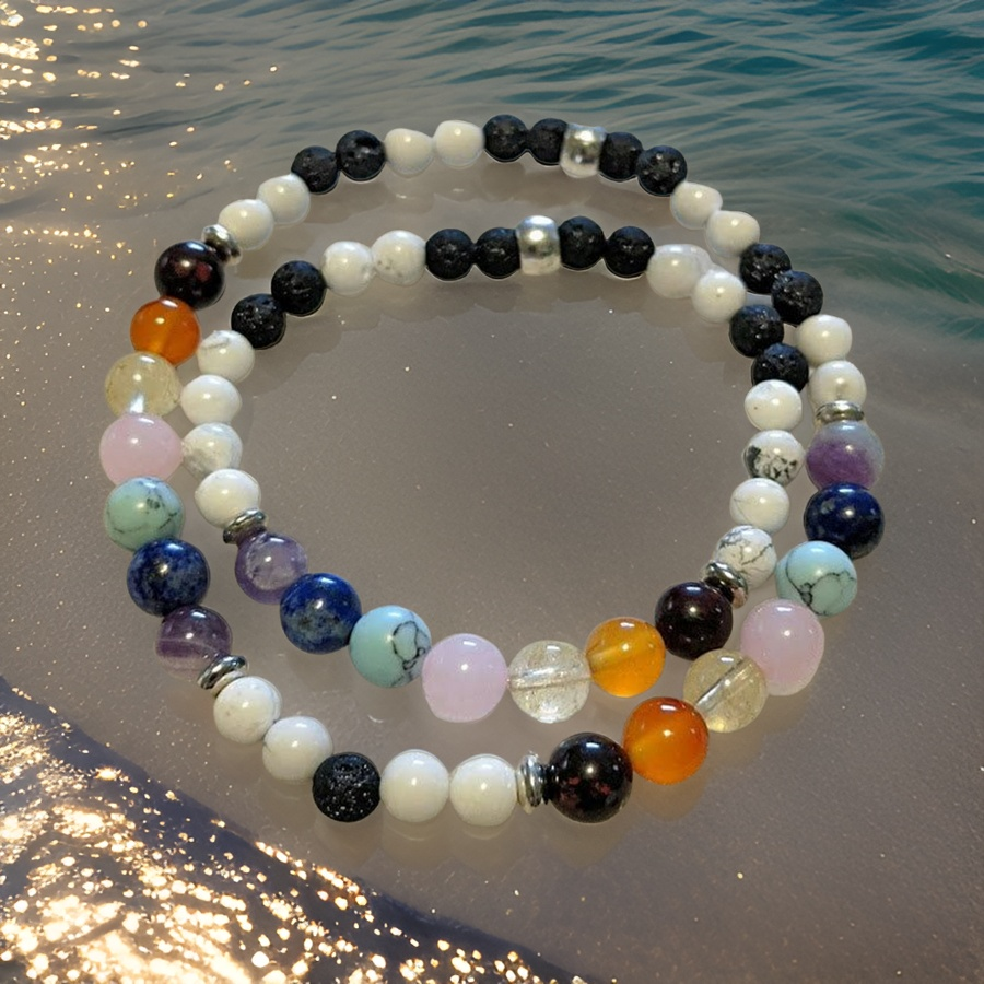 Chakra, Aromatherapy, Bracelet & Anklet Set