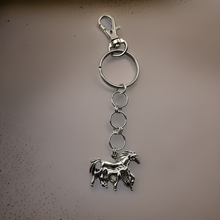 Load image into Gallery viewer, Keychain - Mother &amp; Baby horse