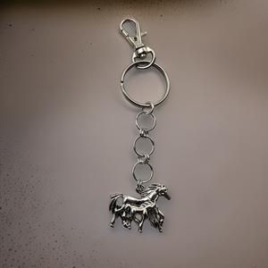 Keychain - Mother & Baby horse