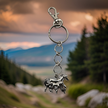 Load image into Gallery viewer, Keychain - Mother &amp; Baby horse