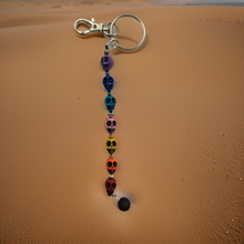 Load image into Gallery viewer, Keychain - Chakra - Skulls - Echo of a Stone