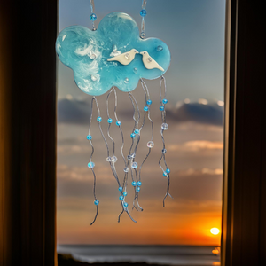 White Raven Cloud - Sun catcher