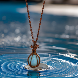 Copper wrapped, Larimer, Necklace