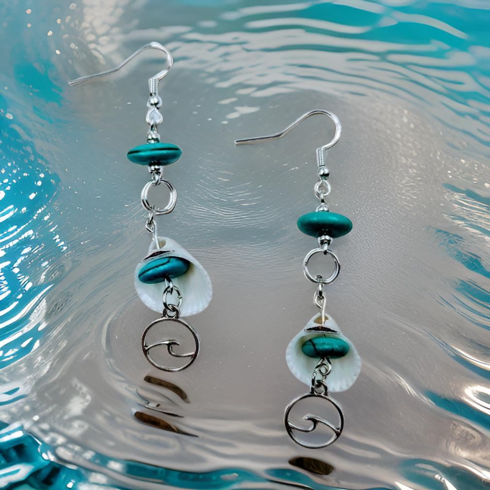 Shell & Wave - Earrings