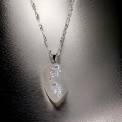 Sea Glass - Jellyfish - Necklace