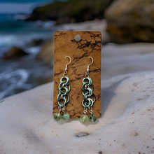 Load image into Gallery viewer, Prehnite - Earrings