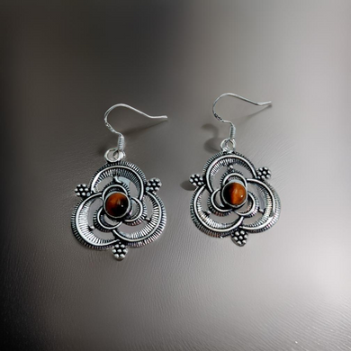 Tiger Eye - Earrings.