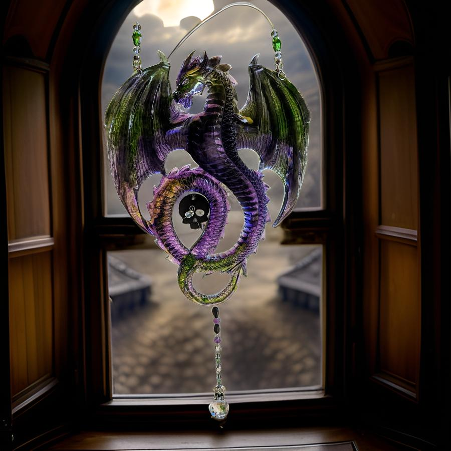 Dragon - skull - Sun catcher