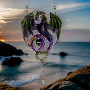 Dragon - skull - Sun catcher