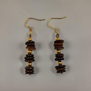 Tiger Eye Necklace & Earrings, Set