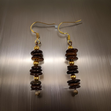 Load image into Gallery viewer, Tiger Eye Necklace &amp; Earrings, Set