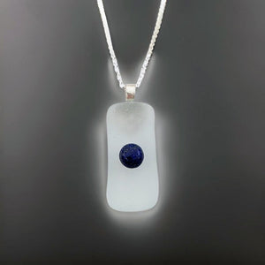 The Wisdom of the Tides - Sea Glass - Lapis lazuli - Necklace