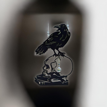 Load image into Gallery viewer, Raven on Skull - Sun catcher