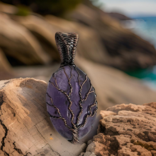 Load image into Gallery viewer, Tree of life Copper wrapped Amethyst - Pendant