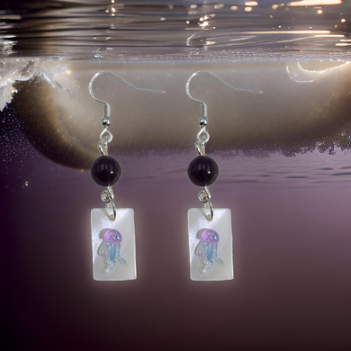 Jellyfish - Earrings - Amethyst