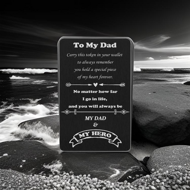 Metal wallet cards - Dad