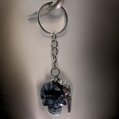 Skull - Raven - Keychain