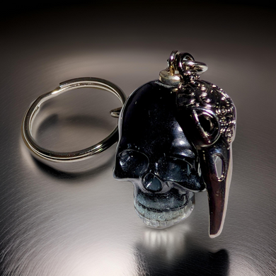 Gothic Wisdom Keychain - Skull - Raven - Keychain