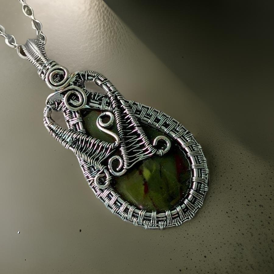 Necklace - Dragon blood jasper