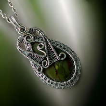 Load image into Gallery viewer, Necklace - Dragon blood jasper