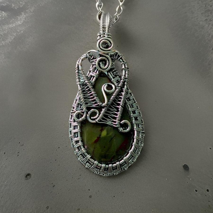 Necklace - Dragon blood jasper