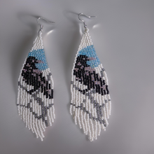 Load image into Gallery viewer, Beaded - Raven - Earrings