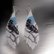 Load image into Gallery viewer, Beaded - Raven - Earrings