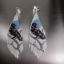 Load image into Gallery viewer, Beaded - Raven - Earrings