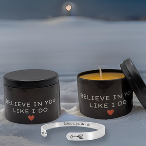 Candle and Bracelet -  Gift Set