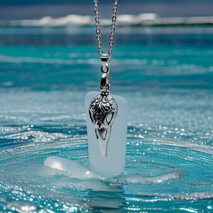 Raven - Sea glass - Necklace