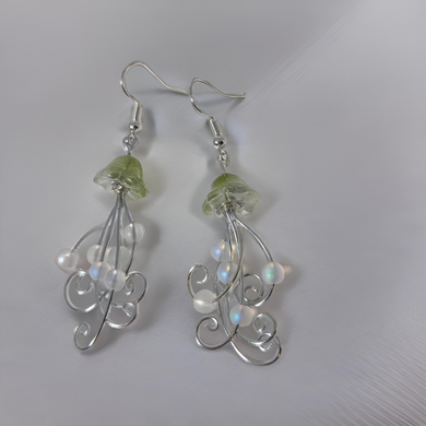 Oceanic Whispers - Jellyfish - Earrings