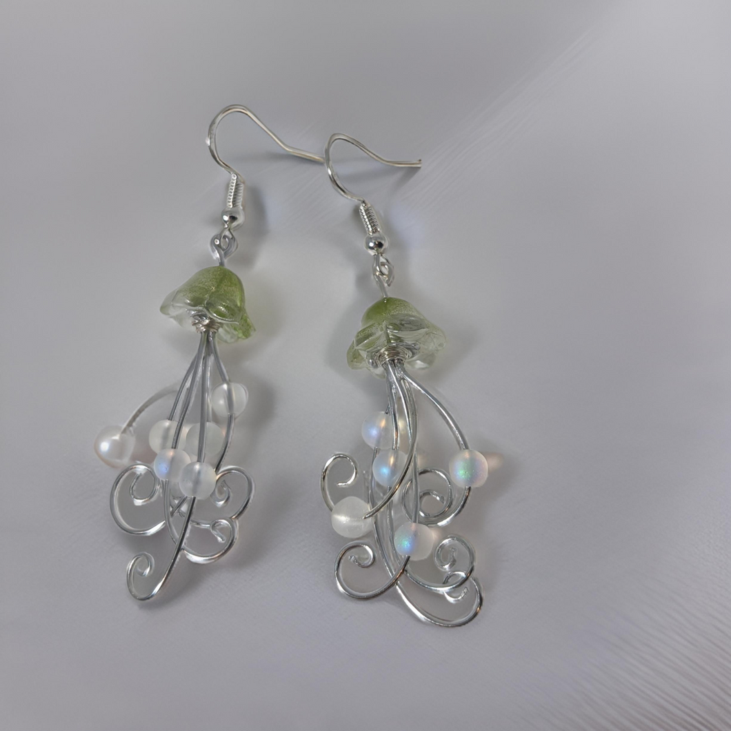 Oceanic Whispers - Jellyfish - Earrings