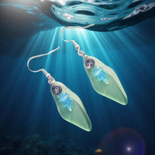 Load image into Gallery viewer, Sea glass - Jellyfish -  Earrings