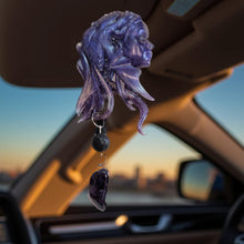 Load image into Gallery viewer, Rear view mirror hanger - Dragon warrior woman