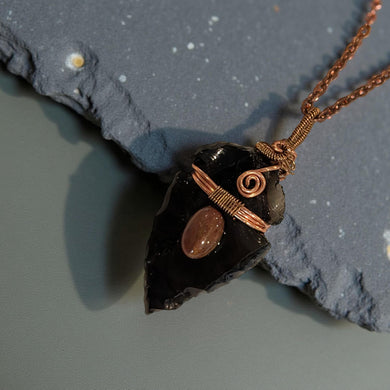 Arrowhead - Petrified Wood cabochon