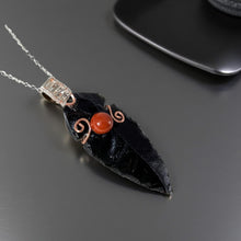 Load image into Gallery viewer, Heart of Courage Arrowhead - Carnelian - Necklace