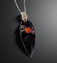 Load image into Gallery viewer, Heart of Courage Arrowhead - Carnelian - Necklace