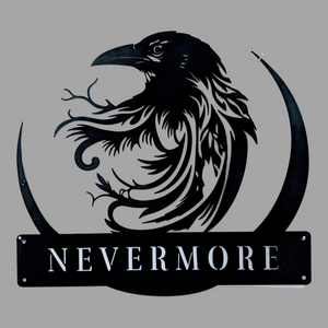 Raven - Nevermore - Metal wall art