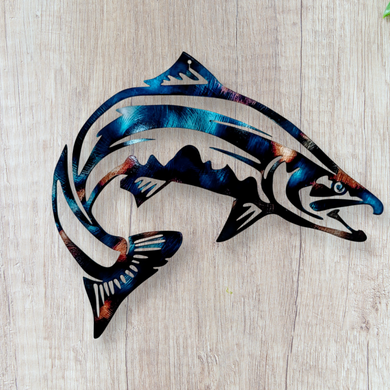 Salmon - Metal wall art