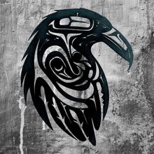 Load image into Gallery viewer, Celtic Raven - Metal art